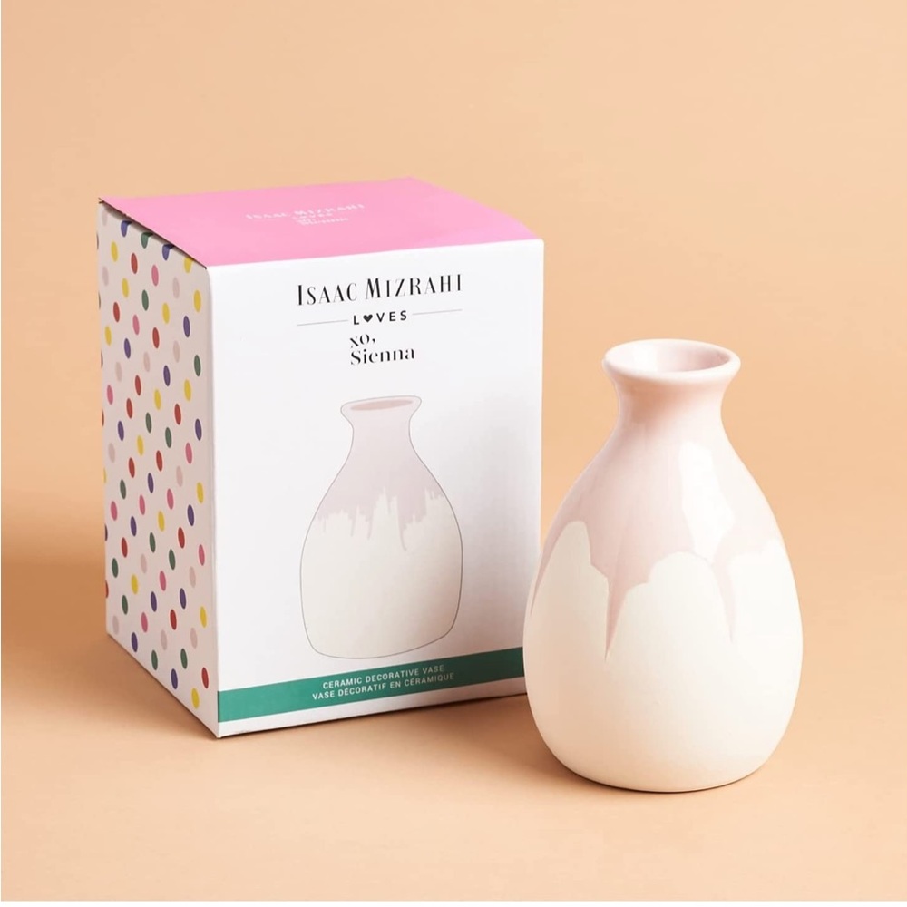 Isaac Mizrahi Loves Xo, Sienna Ceramic Decorative Vase